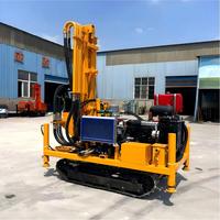 Machine de forage de puits d'eau sur chenilles la plus vendue, portée maximale 300m, certifiée CE ISO, pour forage profond
