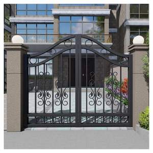 Portail d'entrée automatique <span class=keywords><strong>en</strong></span> <span class=keywords><strong>fer</strong></span> forgé Prima Home pour maisons, clôture <span class=keywords><strong>en</strong></span> acier, portails <span class=keywords><strong>de</strong></span> jardin, villa, porte principale - Product Image 6