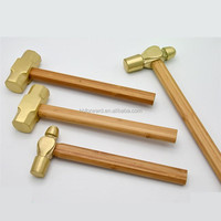Martillo de Bronce de Aluminio Personalizado, Herramientas Antichispas, Martillos de Uña, Mango de Fibra de Vidrio