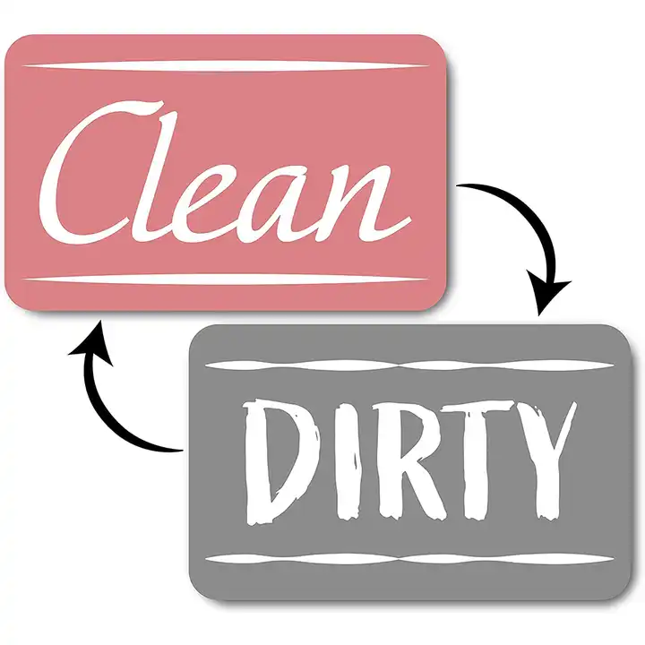 Creative Dishwasher Magnet Clean Dirty Sign Non-Scratching Strong