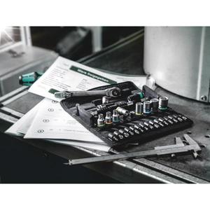 WERA - 05003756001 Trinquete de metal de 1/4 pulgadas con palanca de interruptor y juego de enchufes métricos (13 piezas) JUEGOS DE TRINQUETAS Y TOMAS - Product Image 2