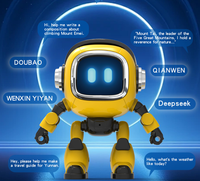 KI-Spielzeug Emotionaler Begleiter Intelligenter Roboter Plüschtier KLEINER INTELLIGENTER ROBOTER Geschenk für Kinder Niedliche Puppe 9x8x8cm PP Baumwolle OEM