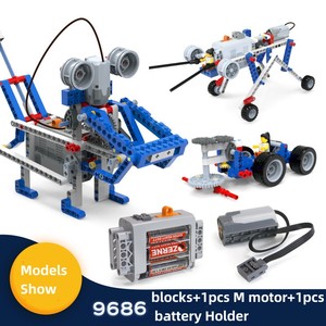 396pcs công nghệ cao bộ phận đa công nghệ moc bộ phận giáo dục học sinh trường máy đơn giản với 9686 điện - Product Image 2