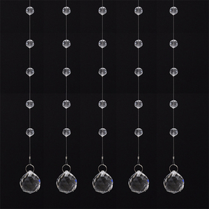 Tenda di perline di cristallo <span class=keywords><strong>da</strong></span> sposa 1 metri di lunghezza posizionamento bead Wedding <span class=keywords><strong>sala</strong></span> decorazione del soffitto - Product Image 1