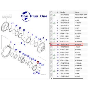 Originale nuovissima copertura finale 195-27-34120 195-27-34121 adatta per Bulldozer D375-6 Komatsu - Product Image 6