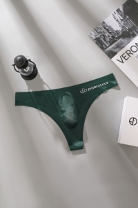 CustomLogo seksi rahat erkekler tanga kısa yumuşak naylon nefes üçgen düşük katlı anti-bakteriyel erkek iç çamaşırı yaz için - Product Image 4