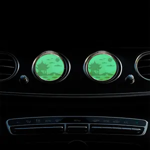 2024 베스트 셀러 금속 자동차 공기 청정기 디퓨저 사용자 정의 야간 조명 아로마 디퓨저 자동차 향수