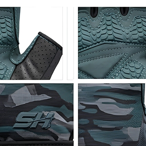 Camouflage Printing <b>Men</b> Fitness <b>Gloves</b> With Custom Packaging Anti Shrink Air Ventilation Palm Holes Design Breathable Gym <b>Gloves</b> - Product Image 3