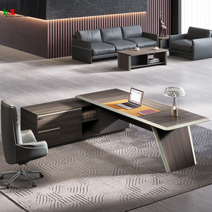 Mobilier de bureau design moderne et luxueux de 3.2m en forme de L pour <span class=keywords><strong>directeur</strong></span> général - Product Image 2