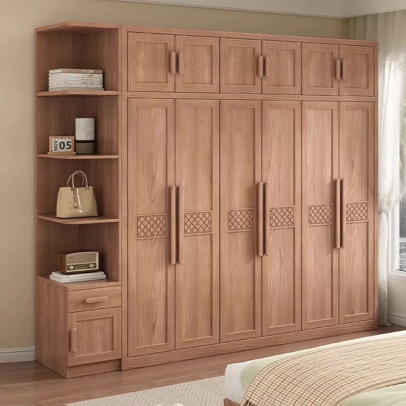 Six door wardrobe+top+side cabinet