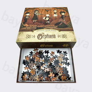 Casse-tête personnalisé haut de gamme 1000 pièces pour ensemble sac en papier personnalisé écologique avec un design différent voiture de <span class=keywords><strong>jeu</strong></span> similaire - Product Image 4