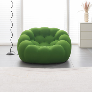 Commercio all'ingrosso moderno Bubble calcio stile divano singolo Set per appartamenti comprimibile divano in tessuto per soggiorno - Product Image 3