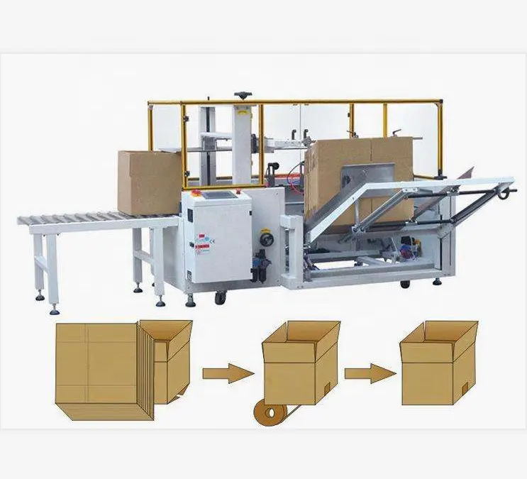 Automatic carton erecting forming machine,Corrugated carton box Folding sealer Machine