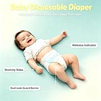 Couches jetables pour bébés sous marque privée, ultra douces, respirantes, forte absorption, anti-fuites, couches pour nourrissons, personnalisables OEM ODM
