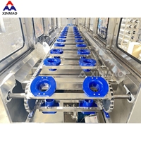 Machine de remplissage de baril à grande vitesse 300BPH 20L/5 gallons ligne de remplissage et de scellage de lavage automatique pour la fabrication d'eau en bouteille