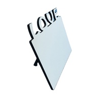 Usine En Gros Imprimable Transfert De Chaleur Impression Lettre D'amour Plaques Sublimation Vierge Mdf Bois Cadres Photo