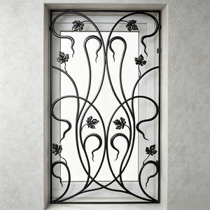 Grille <span class=keywords><strong>de</strong></span> fenêtre décorative contemporaine en fer forgé artisanal, protection <span class=keywords><strong>de</strong></span> fenêtre en fer directement <span class=keywords><strong>de</strong></span> l'usine <span class=keywords><strong>de</strong></span> fer forgé - Product Image 3