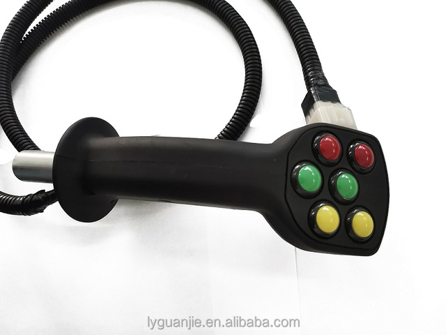 Multiaxis Electrical Industrial Hand Grip Joystick 6 Buttons in Agriculture Harvester Loader Tractor Machine