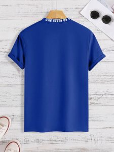 <span class=keywords><strong>T</strong></span>-shirts en coton de haute qualité, imprimés avec des lettres, surdimensionnés, avec poches, impression personnalisée pour hommes - Product Image 6