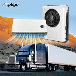 New Design Dc Powered Air Conditioner 12v Split Electric Truck Air Conditioning For Semi Truck Rv Bus Tractor Excavator