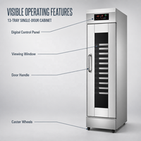 Armoire de Fermentation Baiwin pour Boulangerie, Équipement Commercial de Fermentation de Pâte, Étuve de Fermentation pour Boulangeries, Restaurants et Usines Alimentaires