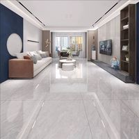 Carreaux de sol en porcelaine de Foshan 600x600, carreaux de sol intérieurs gris, motif marbre, antidérapants, émaillés, carreaux de sol 60x60