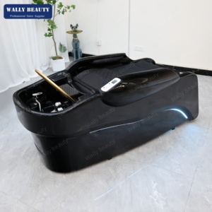 Lit de spa japonais de luxe 3-en-1 avec circulation d'eau, lit de massage pour <span class=keywords><strong>shampoing</strong></span> et chaise de <span class=keywords><strong>shampoing</strong></span> avec masseur, équipement de salon - Product Image 2