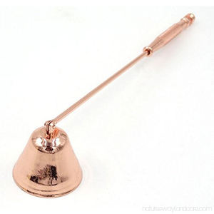 Bougies style chauffe-bougie, en laiton et or Rose - Product Image 4