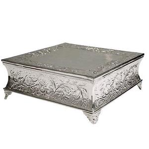 Handmade Large Shaped Single <b>Tier</b> <b>Cake</b> <b>Stand</b> Royal Gold Metal Finish for Home Restaurant & Party - Product Image 2