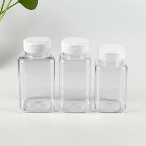 Botol Bumbu Plastik Persegi untuk Dapur, Ukuran 4oz 5.5oz 7oz, dengan Tutup yang Dapat Disesuaikan - Product Image 5