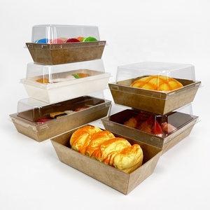 Caja de Comida para Llevar Económica y Desechable de 64 oz para <span class=keywords><strong>Hamburguesas</strong></span> y Sushi, Reciclable, de Papel Kraft Marrón - Product Image 3