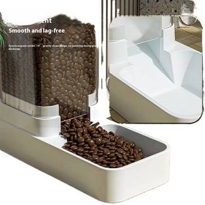 ठोस पैटर्न स्वचालित पालतू फीडर और पानी डिस्पेंसर प्लास्टिक बिल्ली और कुत्ते कटोरे की आपूर्ति - Product Image 5