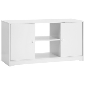 Mueble para TV con Gabinete de Almacenamiento Blanco y Negro, Capacidad de Carga de 15 kg, para Uso Doméstico - Product Image 5