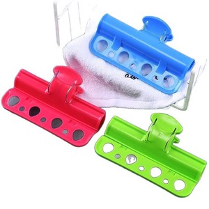 Multi Hole Windproof Clothes Clip Rectangle Shape Hook Type Grass Green Sky Blue Pink Drying Rack Organizer - Product Image 5