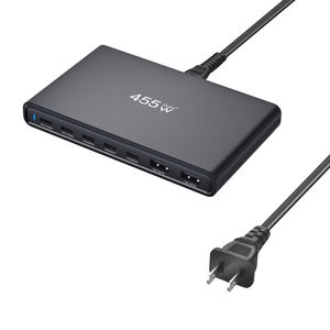 Produits tendance nouveautés multifonctionnel 7 ports pour <span class=keywords><strong>iphone</strong></span> ordinateur portable tablette adaptateur <span class=keywords><strong>chargeur</strong></span> USB 455W GaN <span class=keywords><strong>chargeur</strong></span> Ultra-mince - Product Image 5