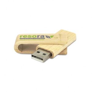 Unidad USB de Madera Ecológica Promocional con Logotipo Personalizado, Impresión Serigráfica, Micro USB 2.0 de Alta Velocidad y Capacidad Completa - Product Image 5