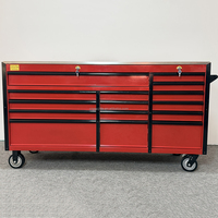 Gabinete de Herramientas Rodante con Cerradura, de Acero Resistente con Recubrimiento en Polvo, Personalizable con 5 Cajones, para Almacenamiento en Garaje o Taller