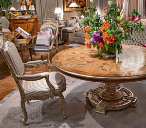 OE-FASHION Europea personalizzato da <span class=keywords><strong>tavolo</strong></span> scultura in legno massello di lusso <span class=keywords><strong>6</strong></span> <span class=keywords><strong>posti</strong></span> <span class=keywords><strong>tavolo</strong></span> da pranzo rotondo per mobili per la casa - Product Image 3
