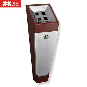 galvanized steel wall mounted cigarette bin ashes box