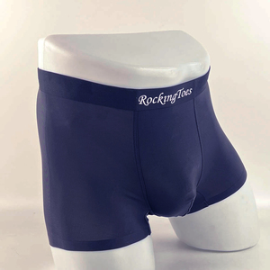 Ehanking <strong>Men's</strong> Luxury Ice Silk Satin Boxer <strong>Briefs</strong> Classic Rise Smooth Cool Solid Breathable Woven Anti-Bacterial Quick Dry - Product Image 6