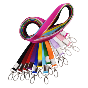 Custom Nylon Lanyard Polyester Id Badge Card Holder with Hook Accessory Personalized Logo for Name Badges and Neck Holder