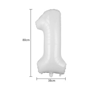 Globos de Número Impresos en Lámina de <span class=keywords><strong>32</strong></span> Pulgadas, del 0 al 9, Decoraciones Grandes para Fiestas de Cumpleaños - Product Image 4