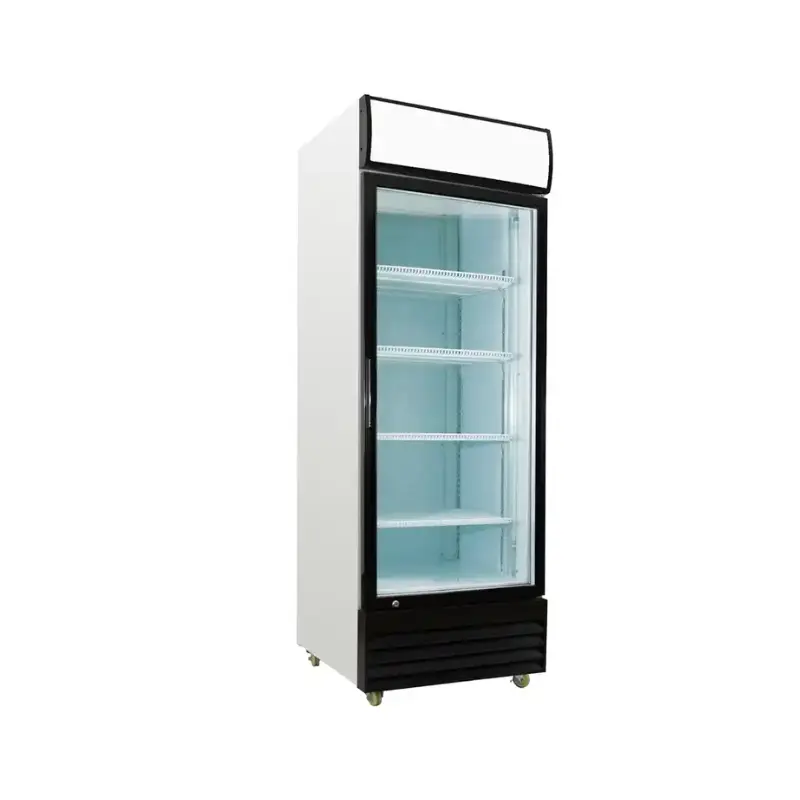 Refrigerador de bebidas con puerta de vidrio comercial Bar comercial de escritorio Exhibición de bebidas Máquina de nevera de bebidas