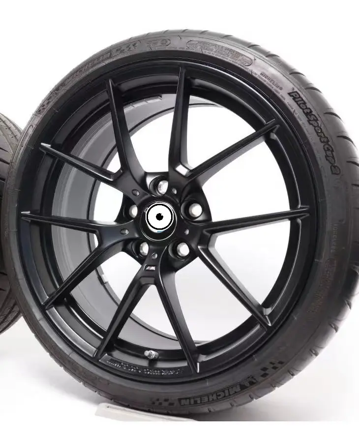 M4 763M Rims, Black Double Five-Spoke Forged Wheels, Front Axle 19 Inch Rear Axle 20 Inch, For BMW M3 4