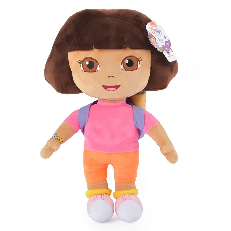 Custom Pluche Cutie Speelgoed Voor Baby Ontwerp Dora Zachte Speelgoed Voor Baby 'S Pluche Cartoon Speelgoed Custom Cartoon Knuffels