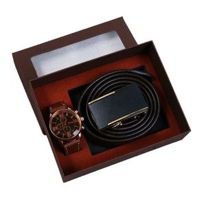 Coffret Cadeau Montre Homme à Mouvement Quartz avec Portefeuille et Ceinture - Idéal Fête des Pères Anniversaire 520 - Product Image 5