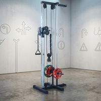 Machine de musculation murale à câble croisé pour tirage vertical en position haute, pour exercices de dos, épaules et triceps