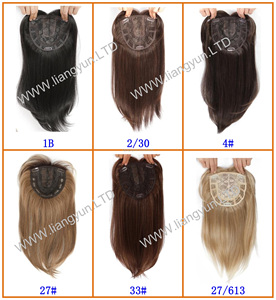 Ventes Flash Perruque en Soie Mono Base <span class=keywords><strong>avec</strong></span> Clip, Complément Capillaire <span class=keywords><strong>Femme</strong></span> à Frange pour Cheveux Fins - Product Image 6
