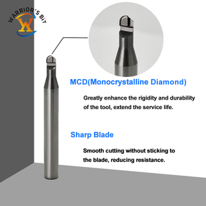 Fresa de diamante monocristalino Warrior's Bit MCD, herramientas de fresado de bola de diamante monocristalino para acrílico - Product Image 1