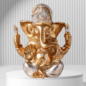 งานฝีมือเรซิ่นตามหลักฮวงจุ้ย รูปปั้นพระพิฆเนศ <span class=keywords><strong>เทพ</strong></span>เจ้าแห่งความมั่งคั่ง รูปปั้นช้างอินเดีย <span class=keywords><strong>เทพ</strong></span>เจ้าแห่งโชคลาภ ประติมากรรมสำหรับวัดอินเดีย ของตกแต่งพระพุทธรูปไทย - Product Image 2